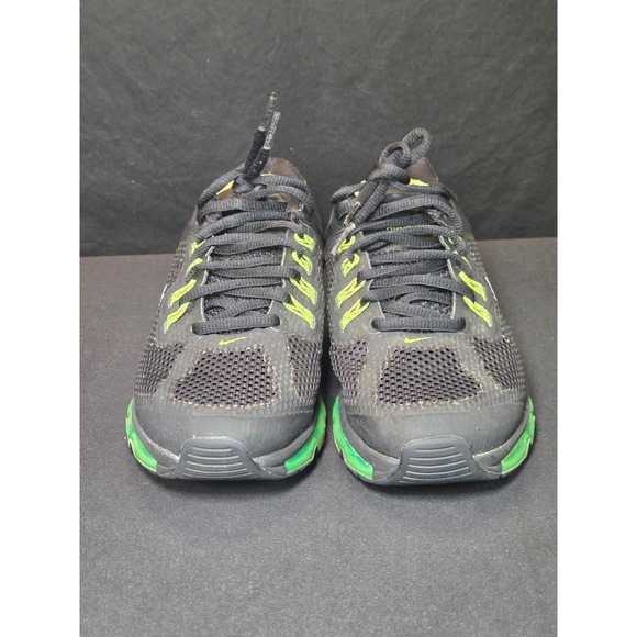 Nike Air Max 2013 Black Electric Green Kids Running‎ Shoes 555426-003 Size 5Y